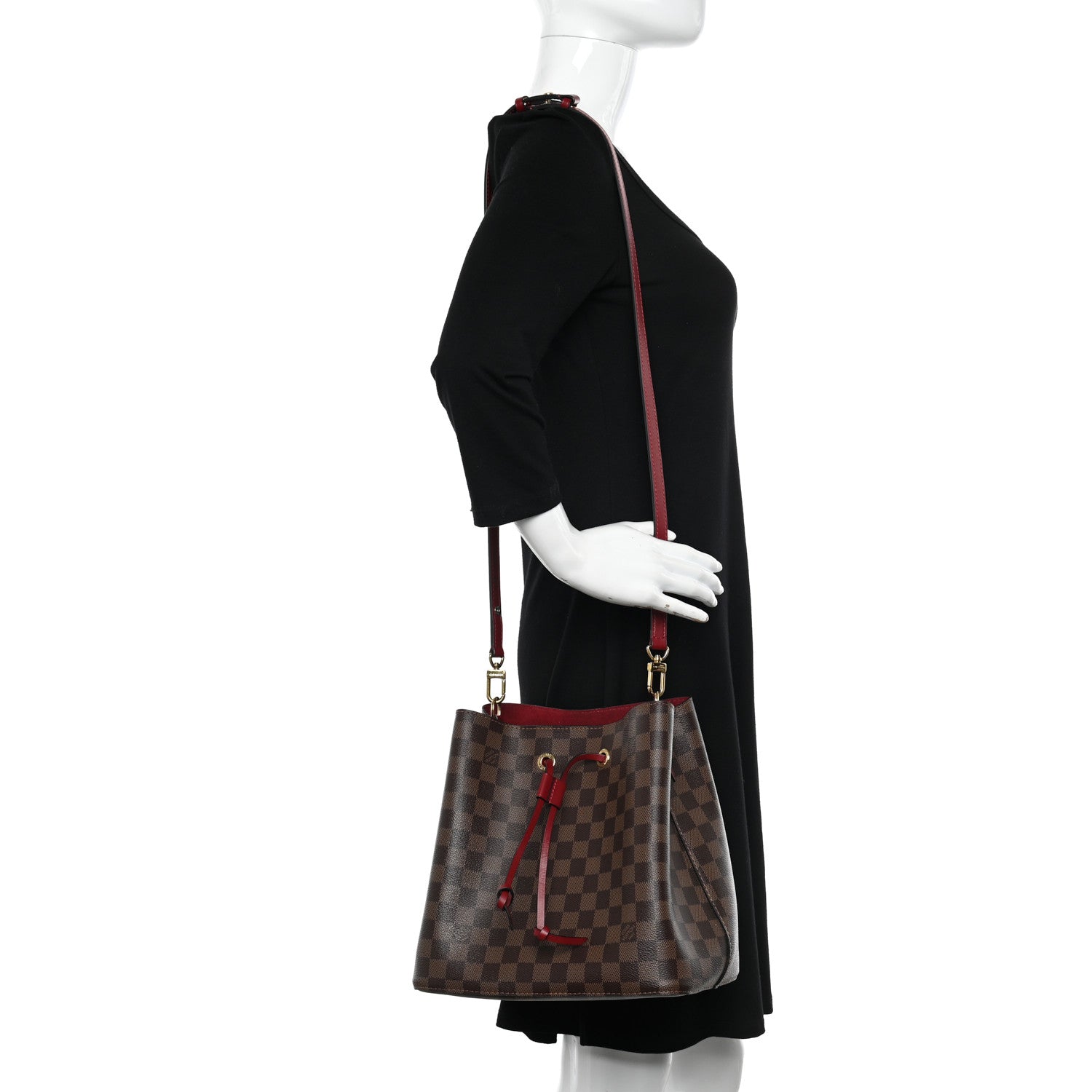 Louis Vuitton Damier Ebene Neonoe MM Cherry Berry 2 of 9