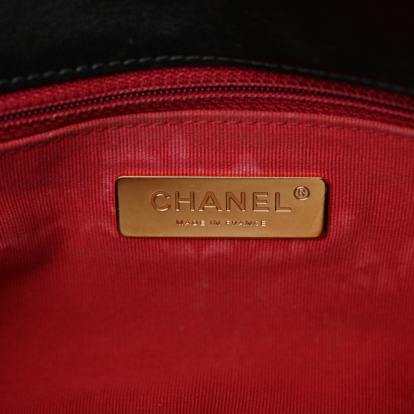 Lambskin Quilted Large Chanel 19 Flap Black