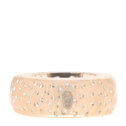 Chanel Lucite Crystal CC Ring 3 of 4