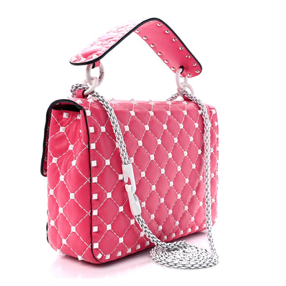 Valentino Garavani Lambskin Medium Free Rockstud Spike Shoulder Bag Shadow Pink 3 of 11