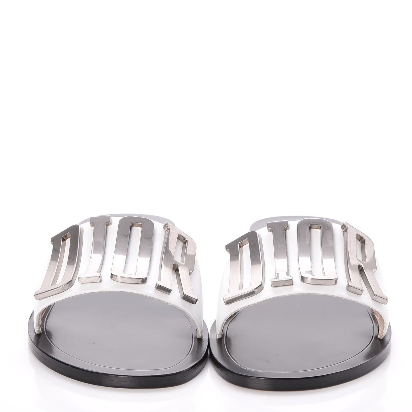 Calfskin Dio(r)evolution 10mm Slide Sandals 39.5 Off White