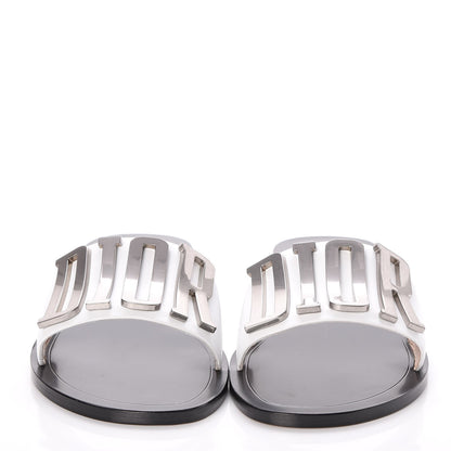 Christian Dior Calfskin Dio(r)evolution 10mm Slide Sandals 39.5 Off White 2 of 9