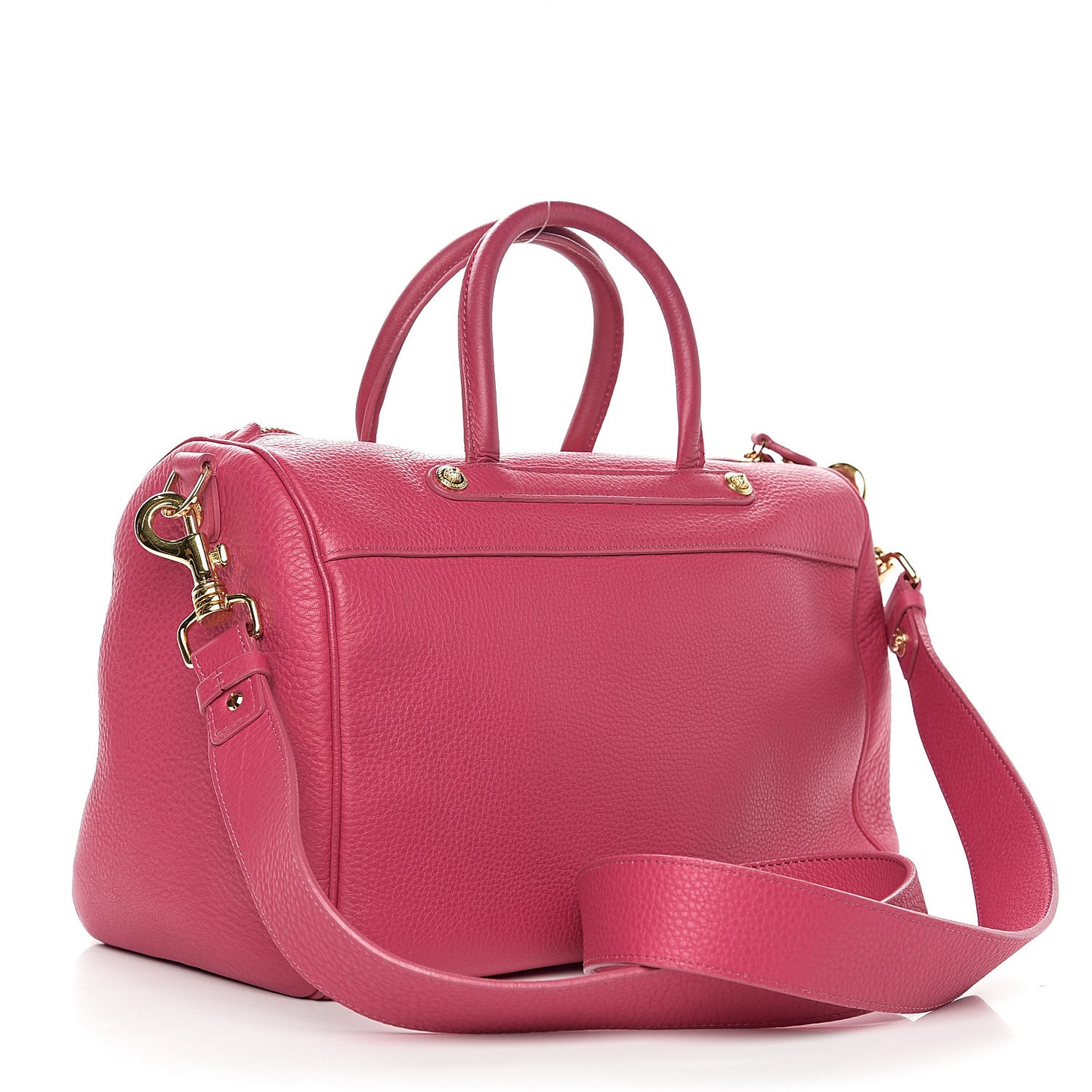 Cervo Embossed Vitello Signature Duffle Bag Pink