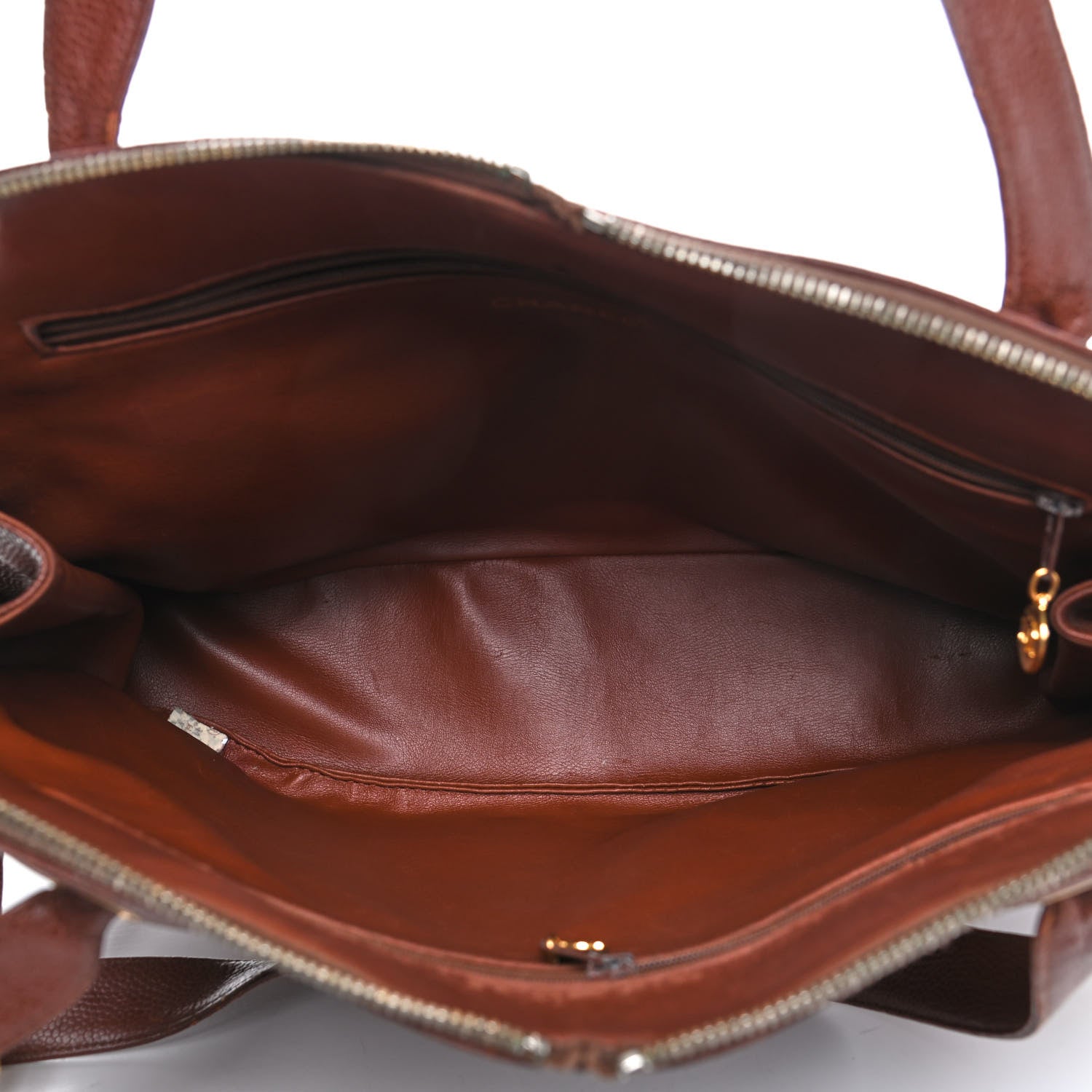 Chanel Caviar Large CC Shoulder Bag Brown 4 of 10