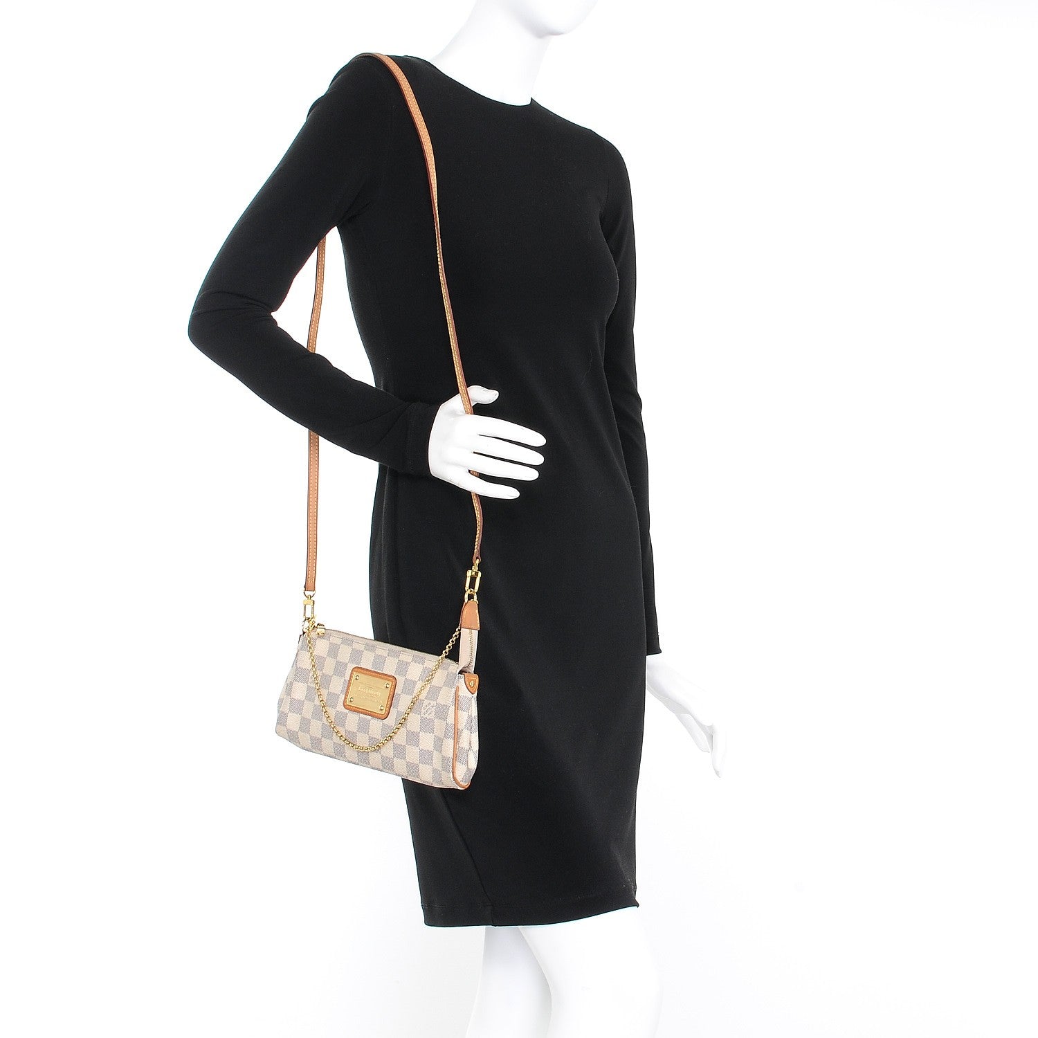 Louis Vuitton Damier Azur Eva Clutch 2 of 9