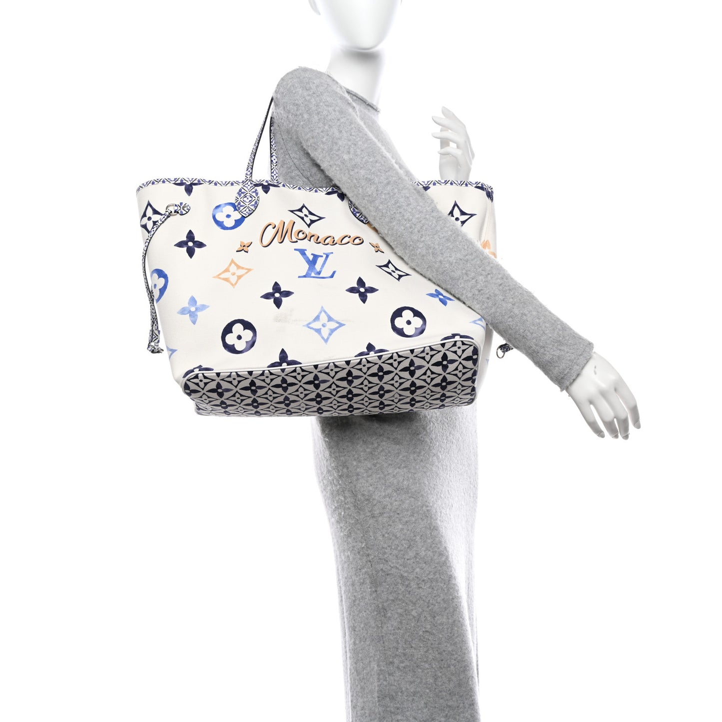 Monogram Canvas By The Pool Monaco 2.0 Neverfull GM Set Blue