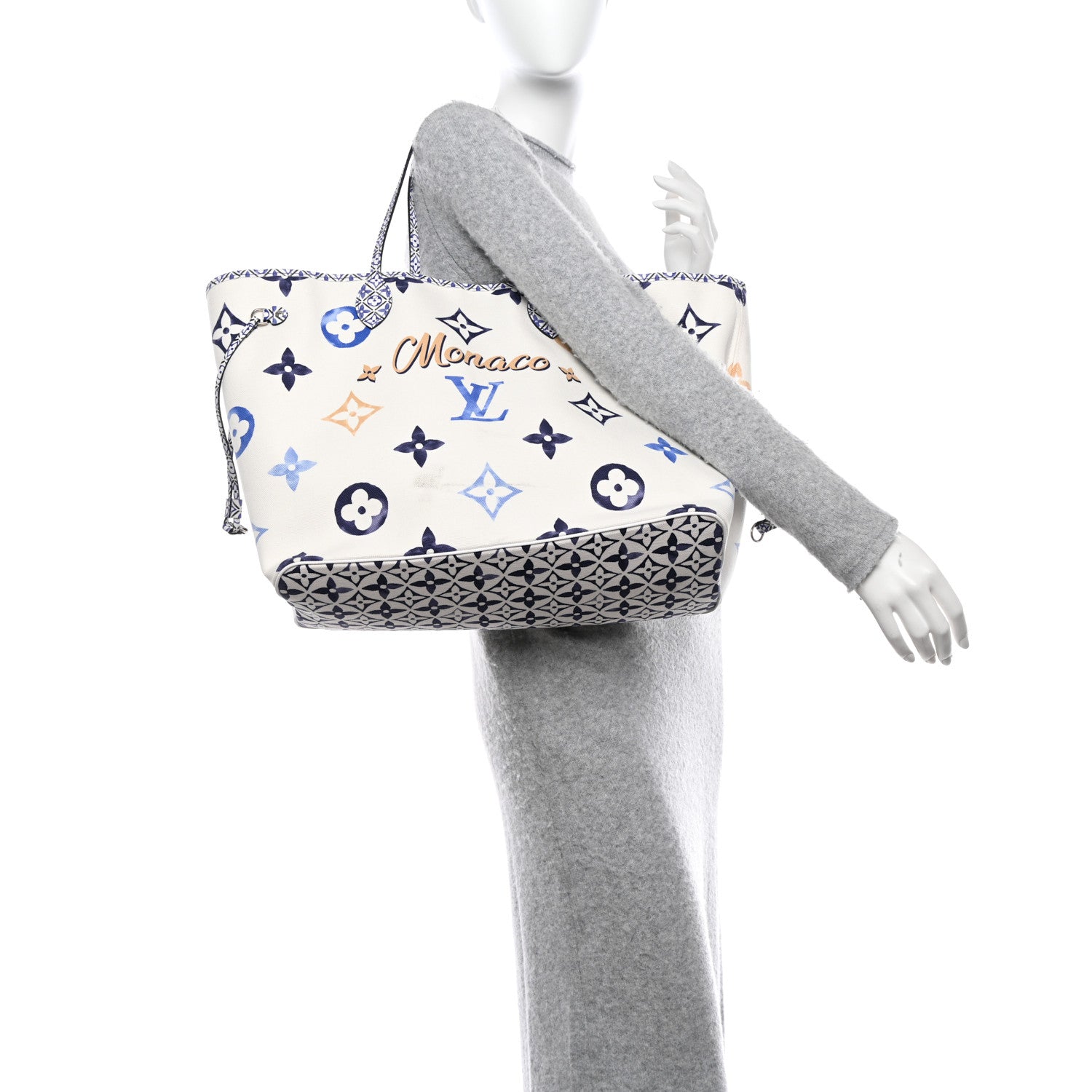 Louis Vuitton Monogram Canvas By The Pool Monaco 2.0 Neverfull GM Set Blue 2 of 12