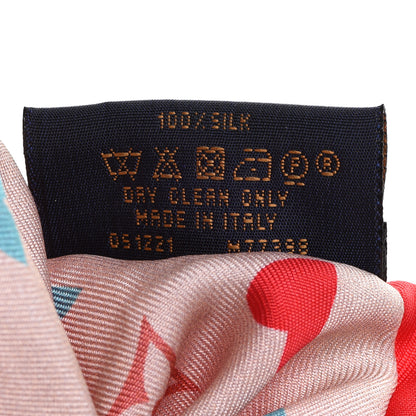 Louis Vuitton Silk Game On Chouchou Trop Chou Scrunchie Red 4 of 6