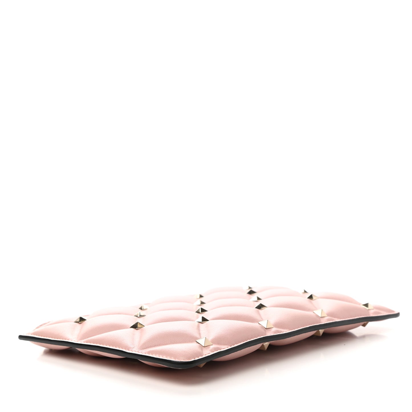 Nappa Small Candystud Zip Pouch Poudre
