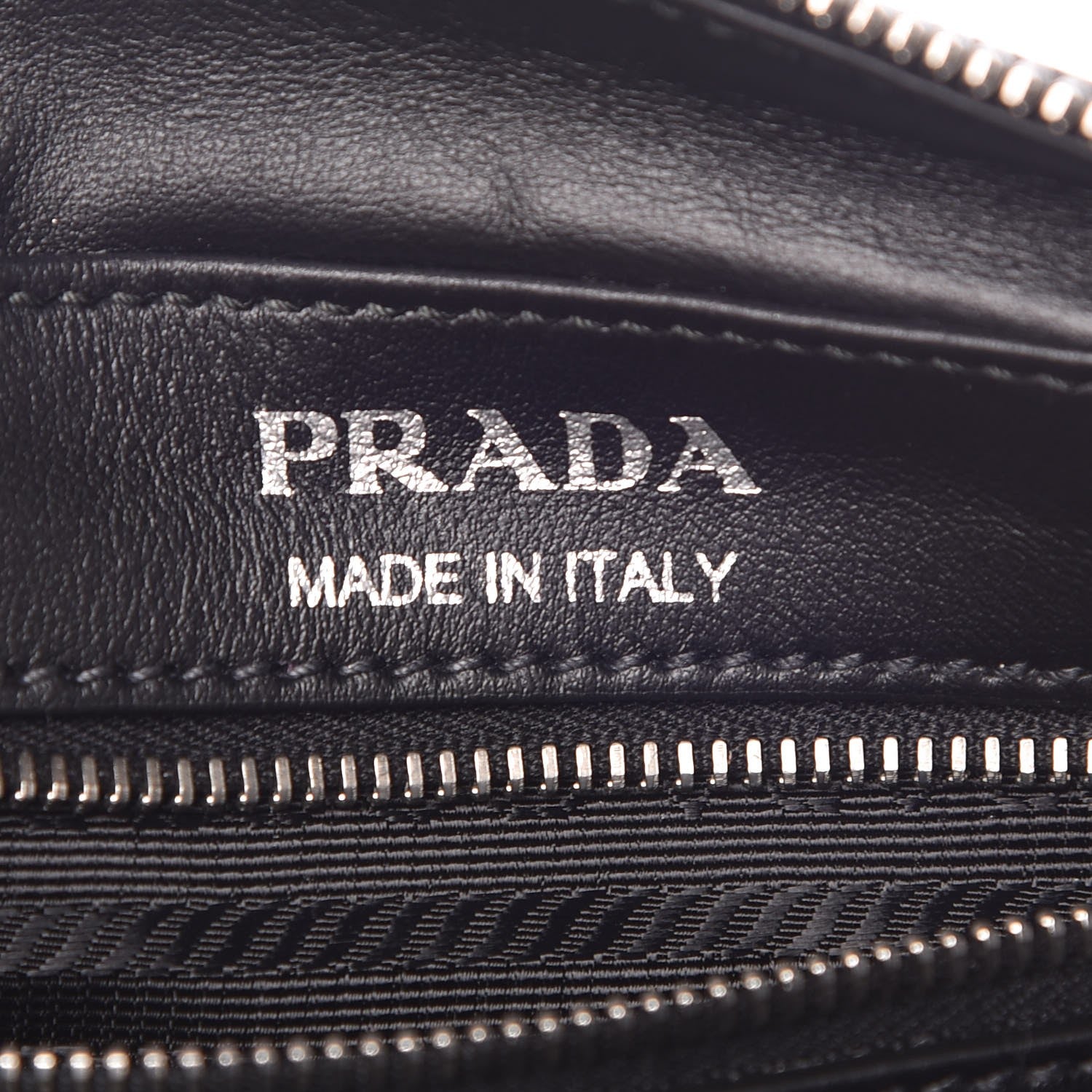 Prada City Calfskin Racing Logo Camera Bag Black Fuxia 6 of 7