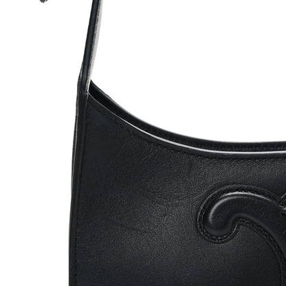 Celine Smooth Calfskin Cuir Triomphe Shoulder Bag Black 10 of 10