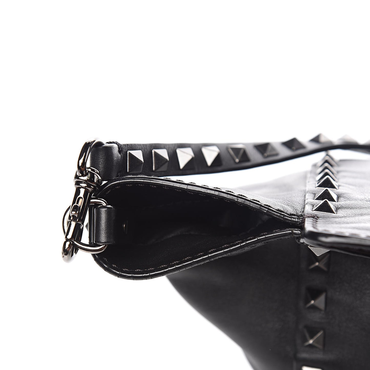 Vitello Small Rockstud Tote Black