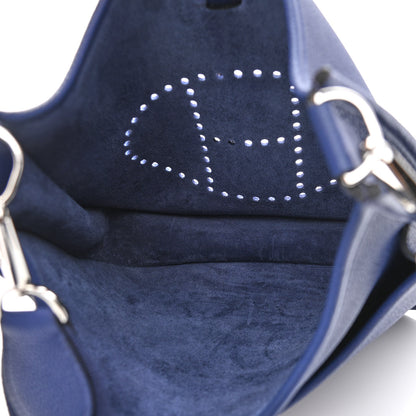 Hermes Taurillon Clemence Evelyne III PM Bleu Electrique 4 of 10