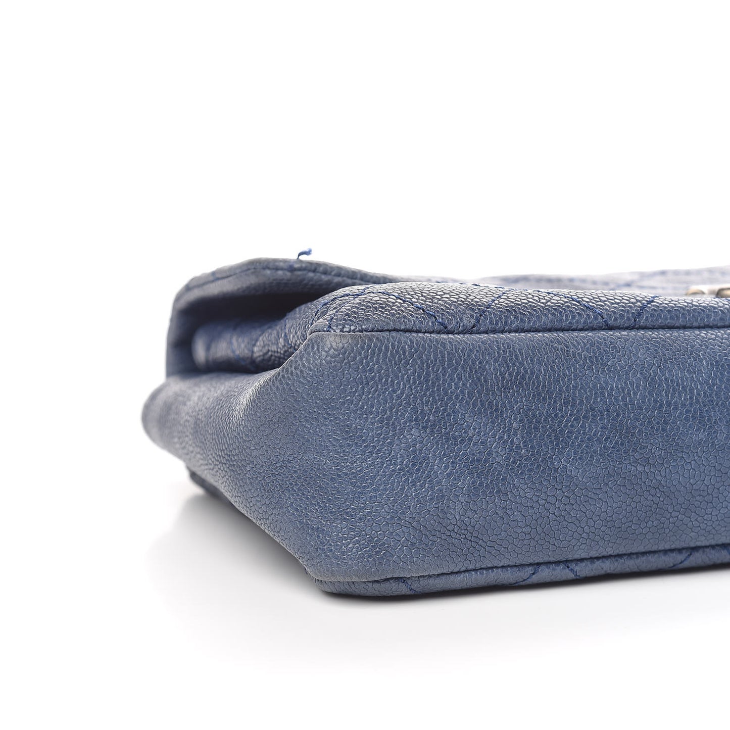 Caviar Quilted Medium Simply CC Flap Blue