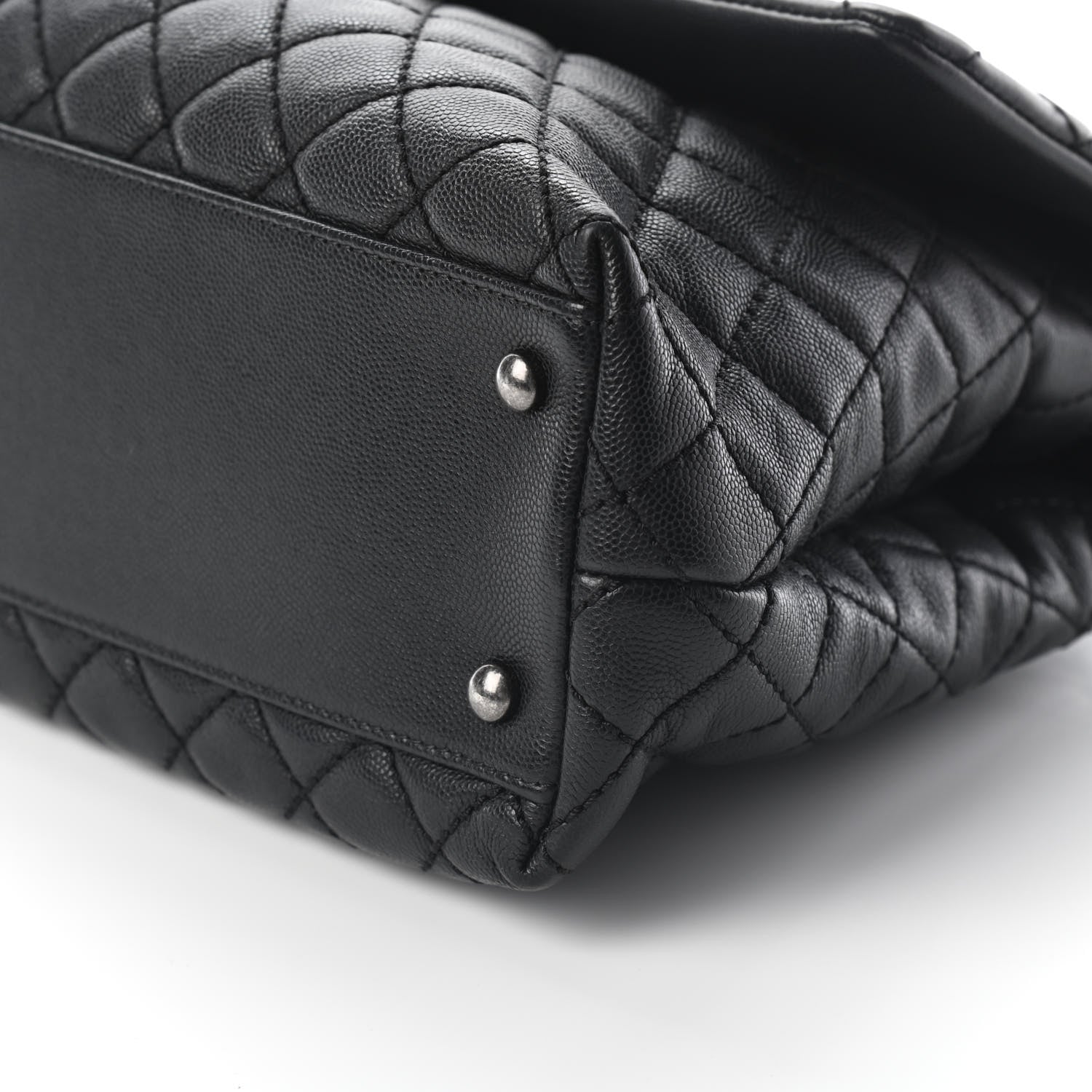 Chanel Caviar Quilted Medium Coco Handle Flap Black 9 of 9