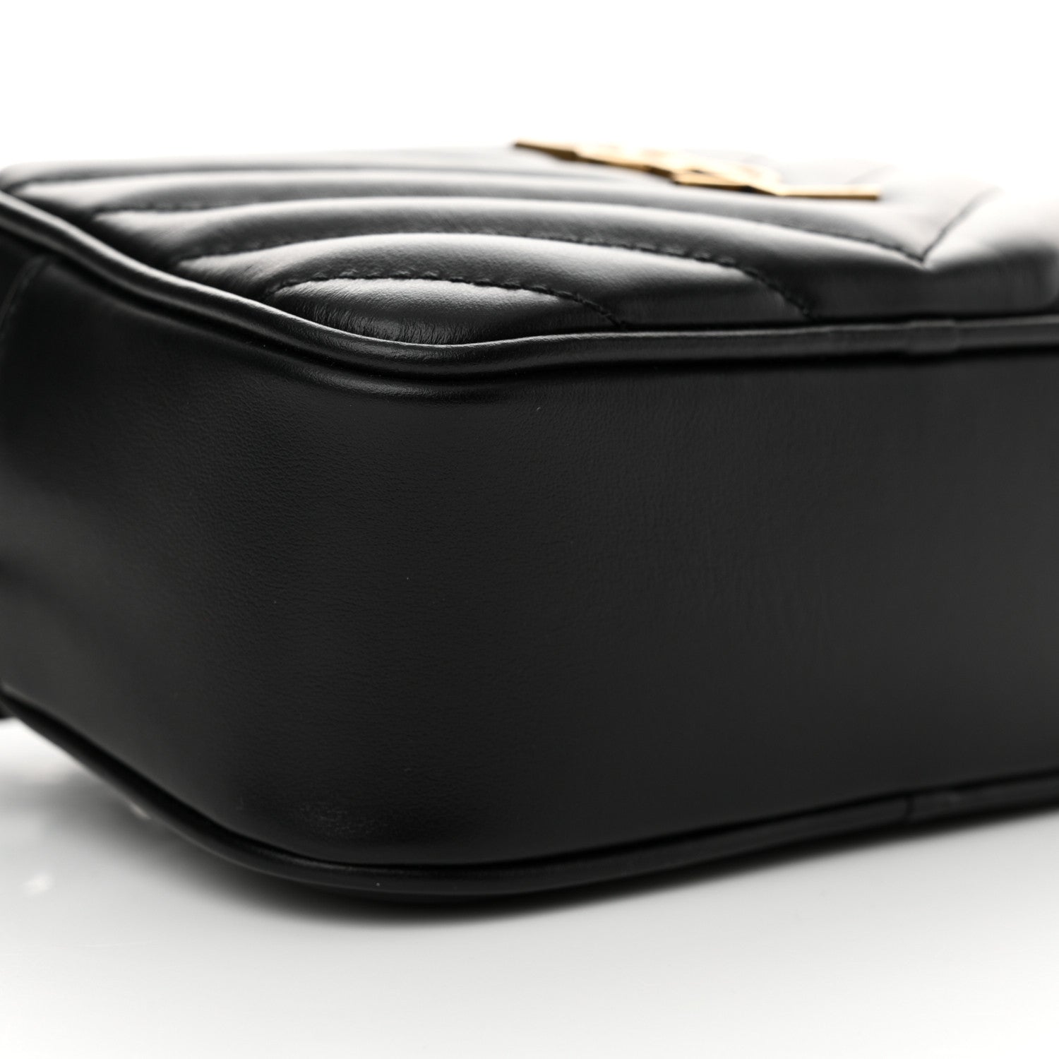 Saint Laurent Calfskin Matelasse Monogram Lou Belt Bag Black 9 of 12