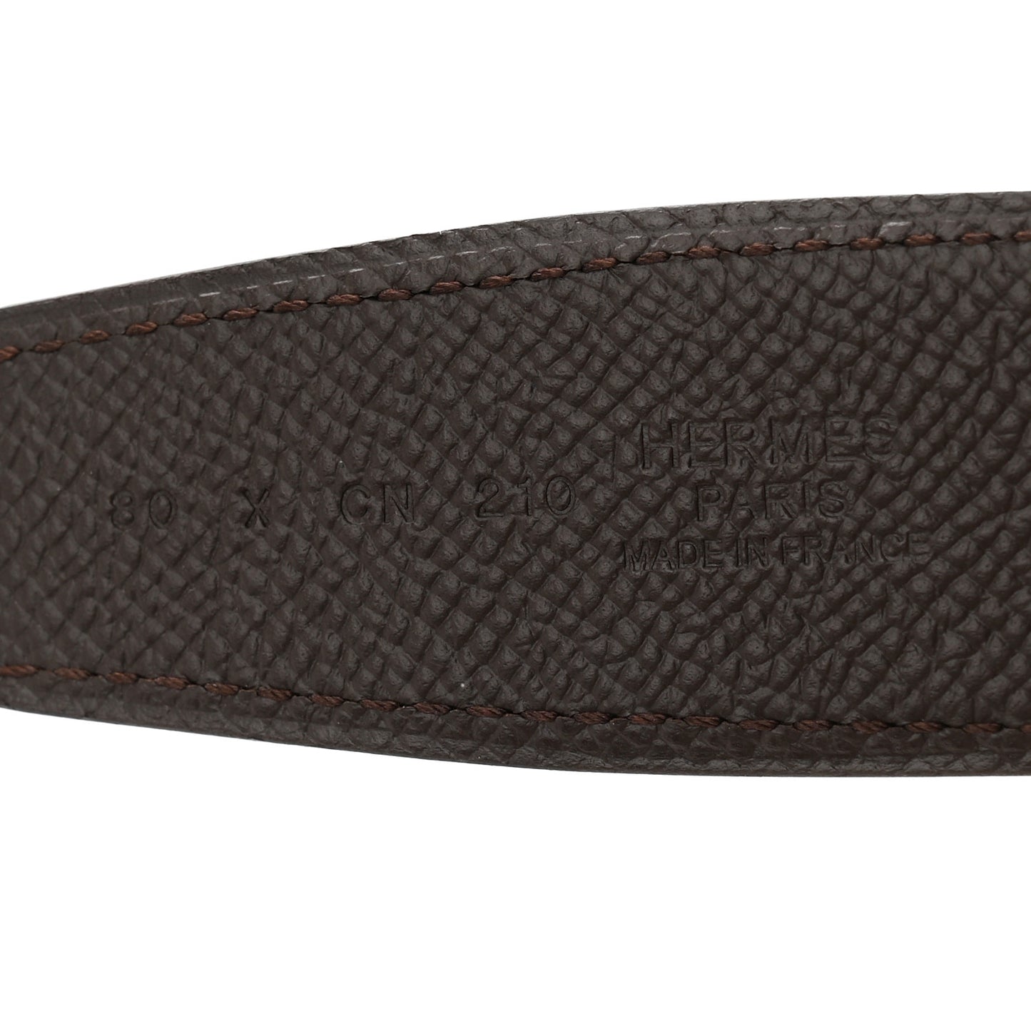 Epsom Swift 32mm H Belt 80 Chocolate Black