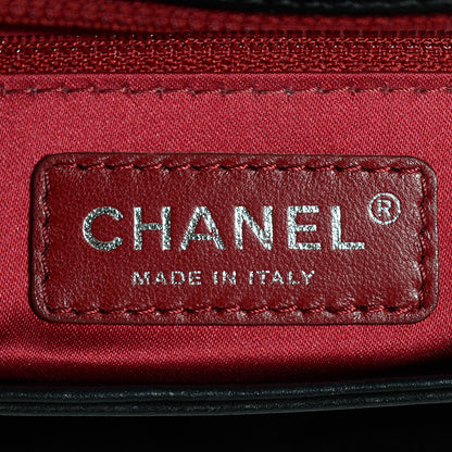 Chanel Lambskin Tweed Maxi Camellia Petals Flap Black 7 of 8