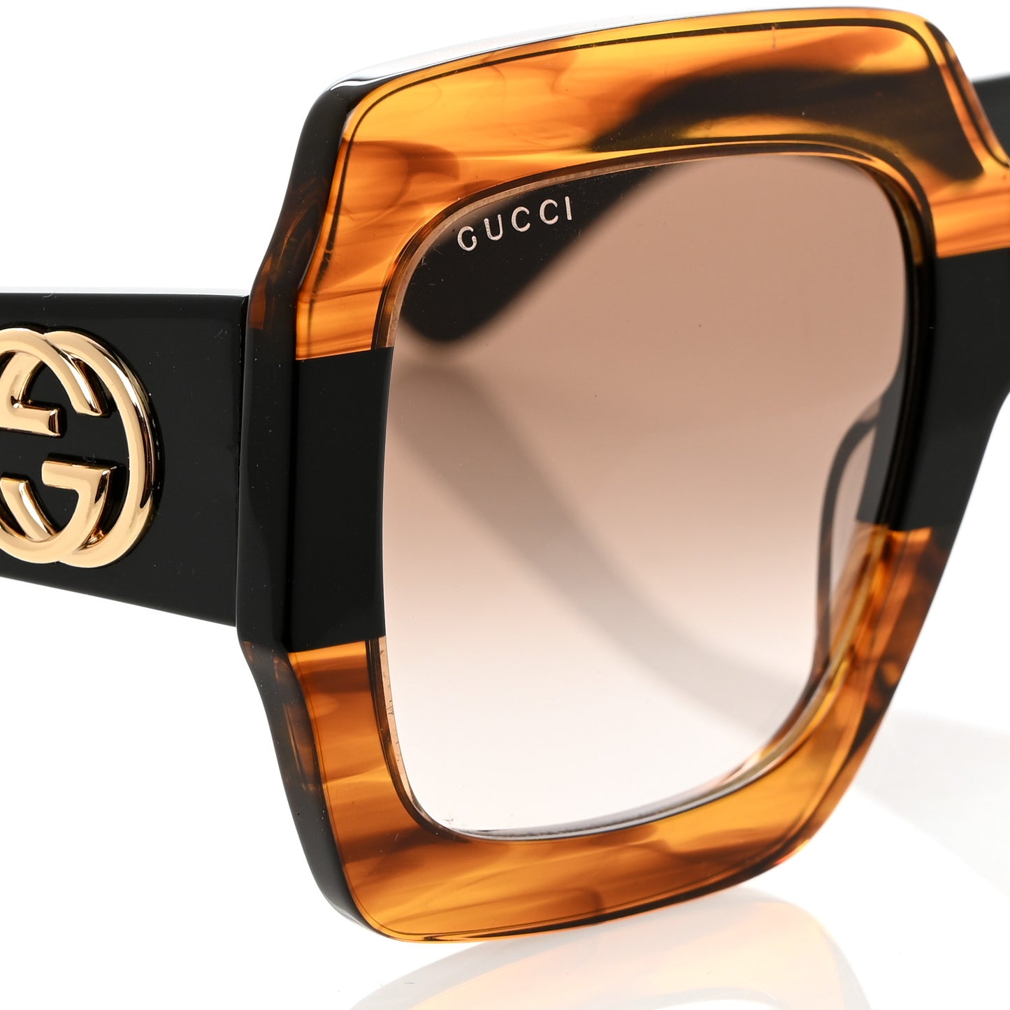 Square Frame GG0178S Sunglasses Havana