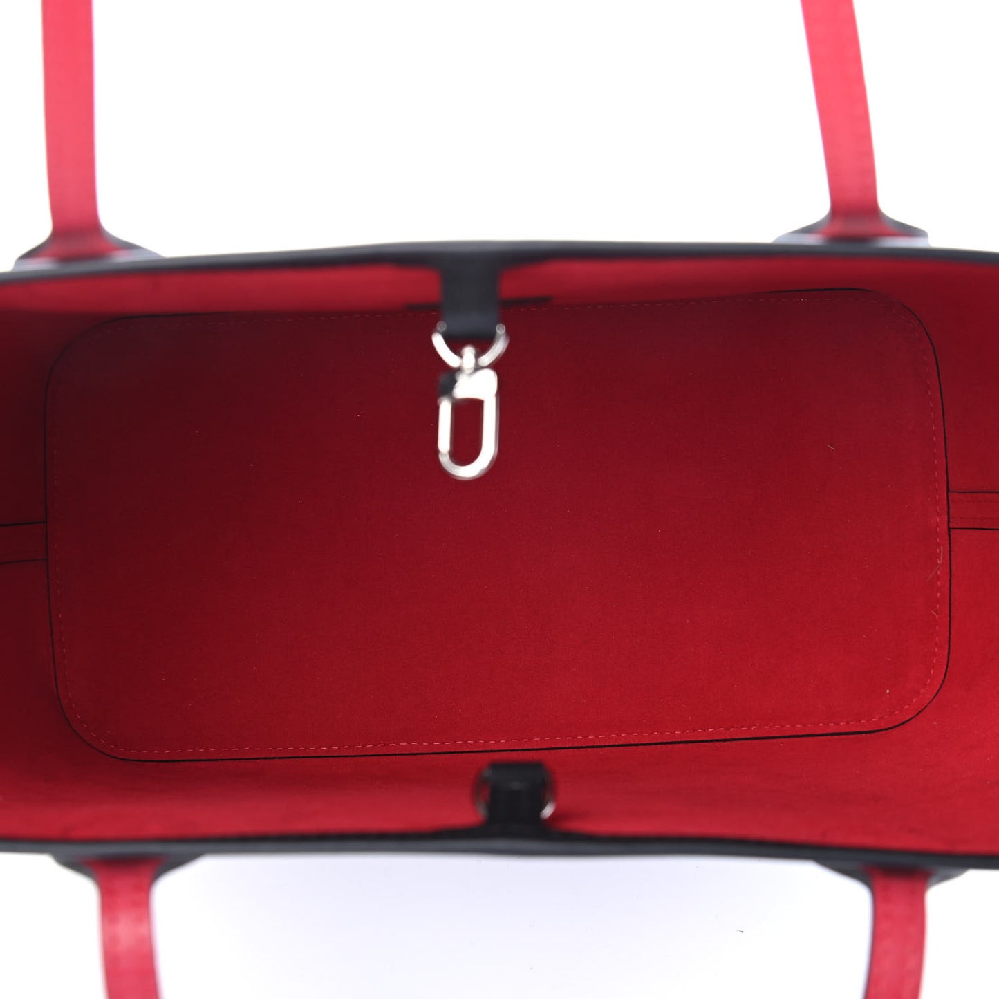 Epi Neverfull MM White Scarlet Black