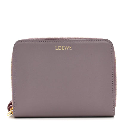 Loewe Calfskin Compact Knot Zip Around Wallet Dirty Mauve 1 of 7