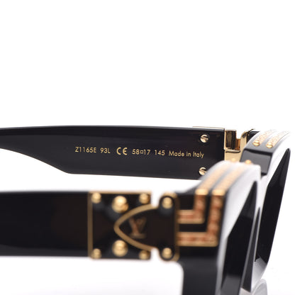 Louis Vuitton Acetate 1.1 Millionaires Sunglasses Z1165E Black 6 of 7