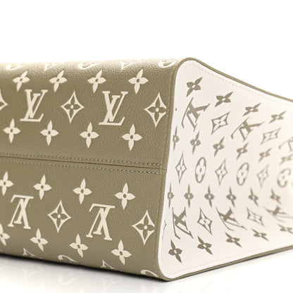 Louis Vuitton Empreinte Monogram Spring In The City Onthego MM Kaki Beige Cream 8 of 8