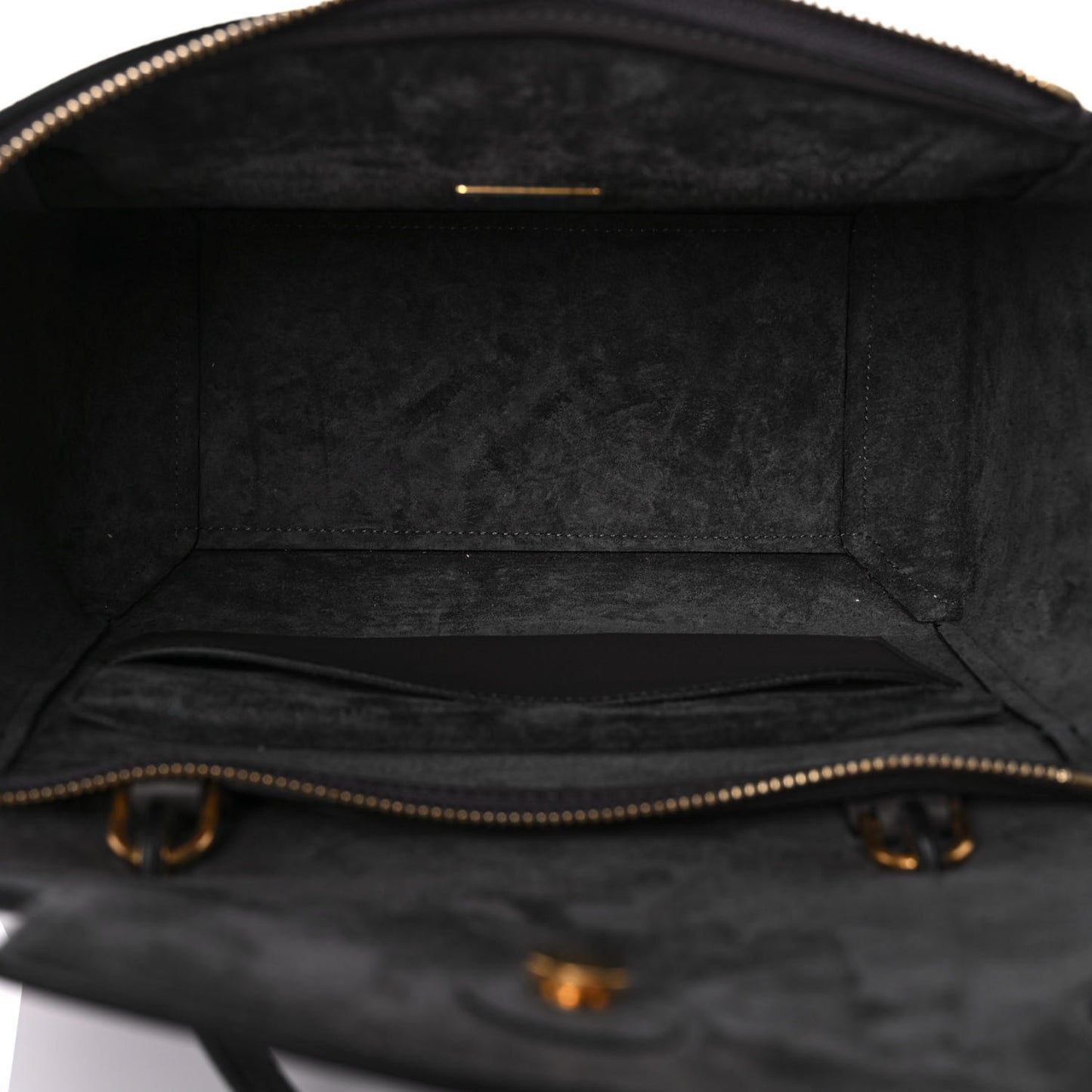 Baby Grained Calfskin Micro Belt Bag Grey