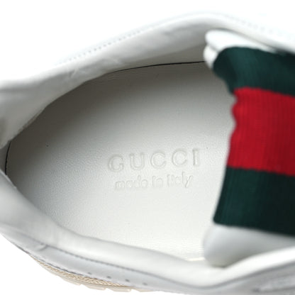 Gucci Calfskin Womens Re-Web Sneakers 37 White Pink 7 of 9