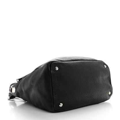 Prada Vitello Daino Shopping Tote Black 4 of 17