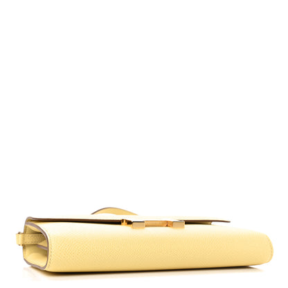 Hermes Epsom Constance Long Wallet To Go Wallet Jaune Poussin 4 of 8