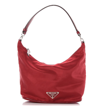 Prada Tessuto Nylon Small Shoulder Bag Red 1 of 9