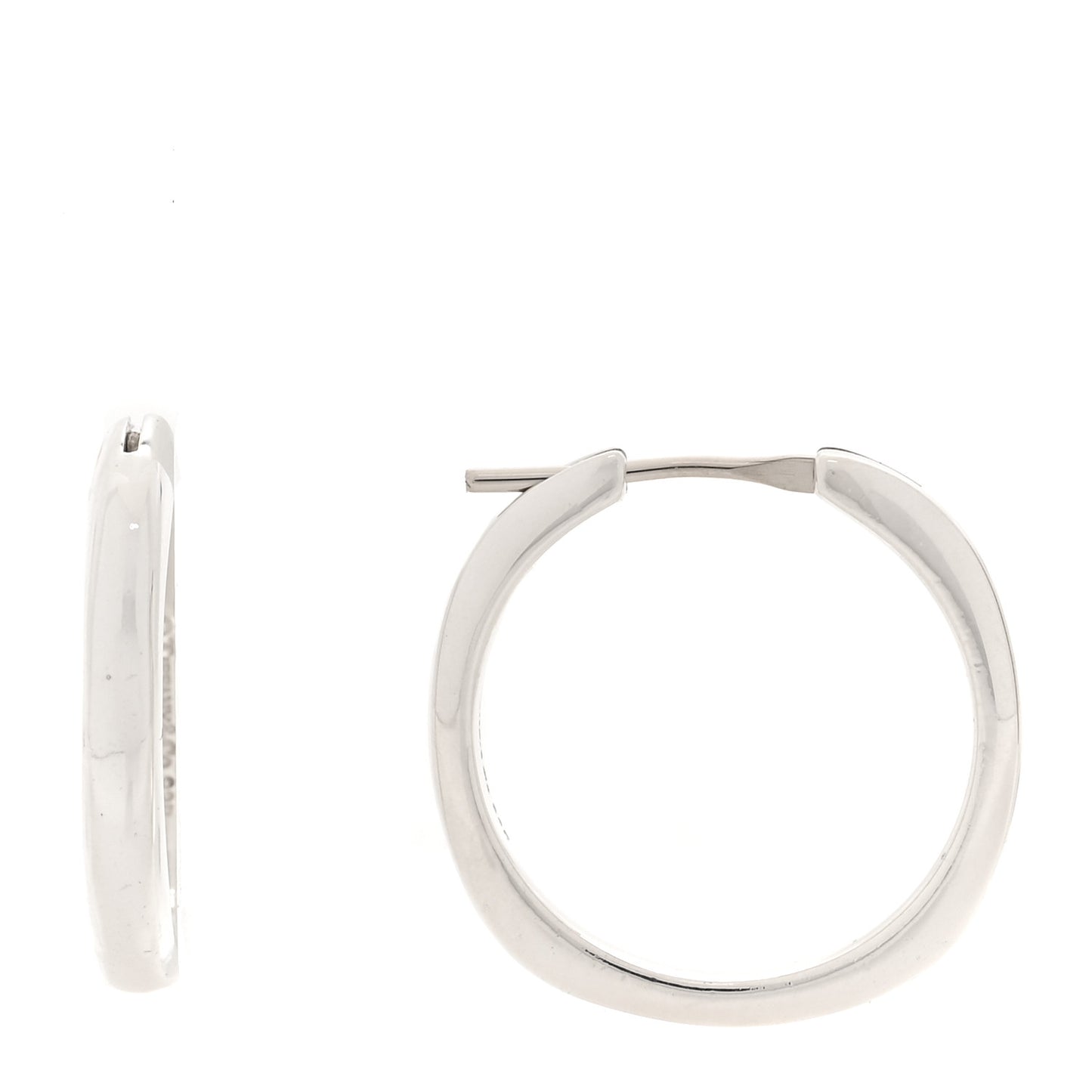 Sterling Silver Square Cushion Hoop Earrings