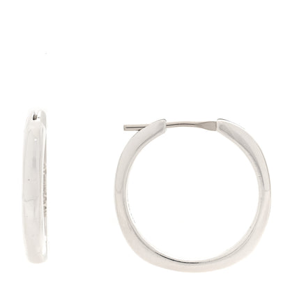Tiffany Sterling Silver Square Cushion Hoop Earrings 1 of 4