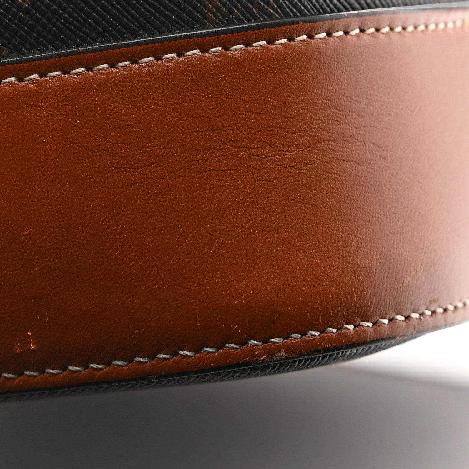 Celine Triomphe Canvas Calfskin Medium Bucket Bag Tan 13 of 14