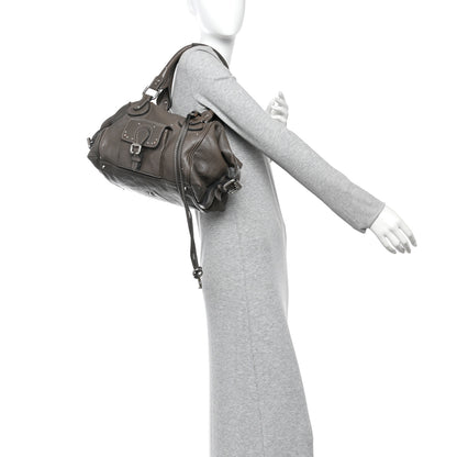Chloe Calfskin Medium Paddington Satchel Gris Vert 2 of 9