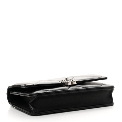 Chanel Lambskin Quilted Chanel 19 Wallet On Chain WOC 4 of 14
