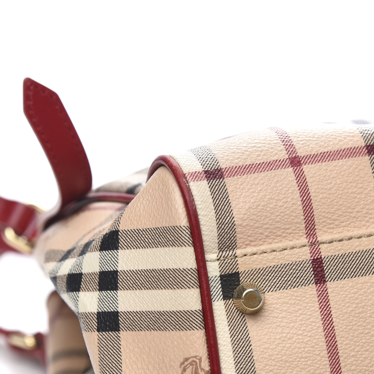 Haymarket Check Small Canterbury Tote Military Red
