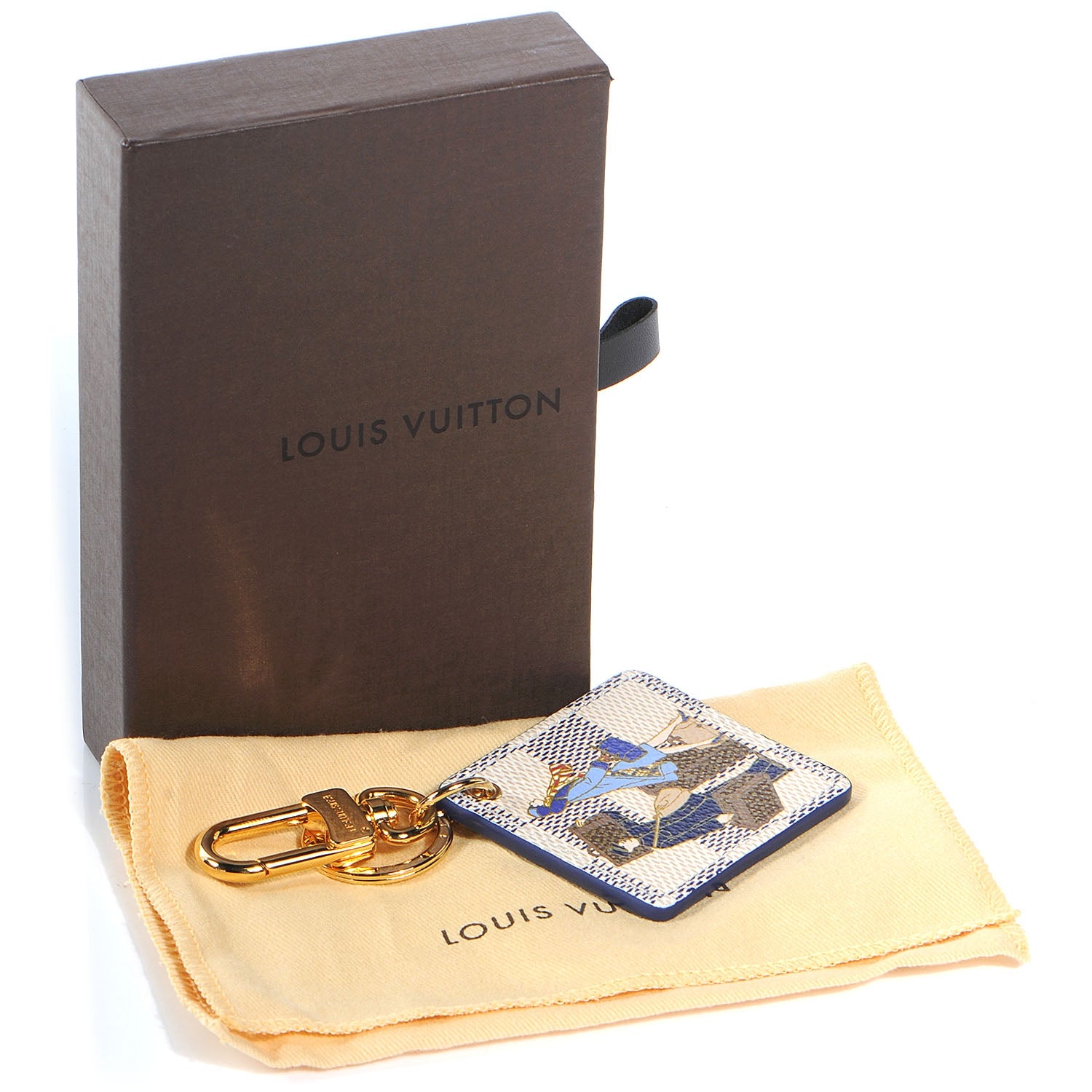 Louis Vuitton Damier Illustre Groom Key Holder Azur 6 of 6