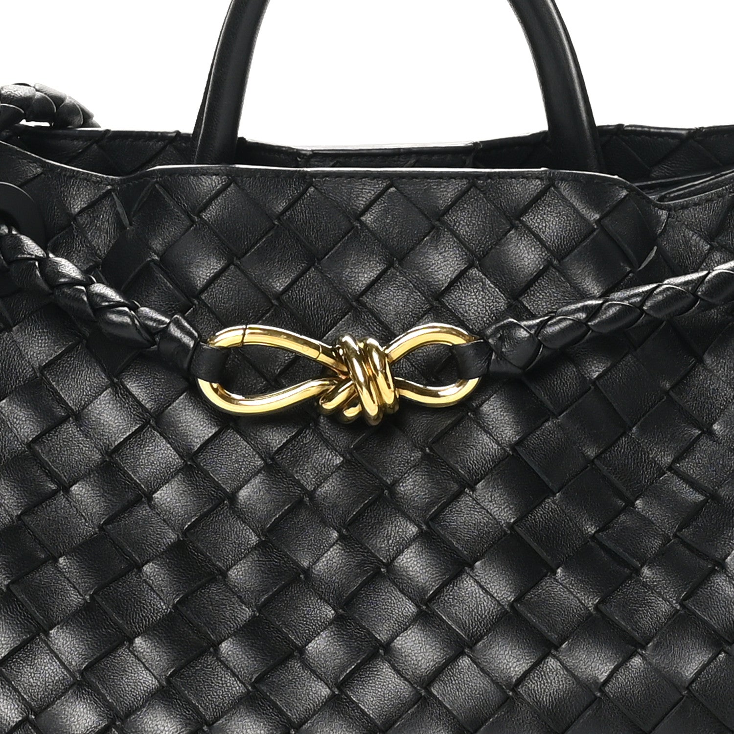 Bottega Veneta Nappa Intrecciato Medium Andiamo Shoulder Bag Black 7 of 9