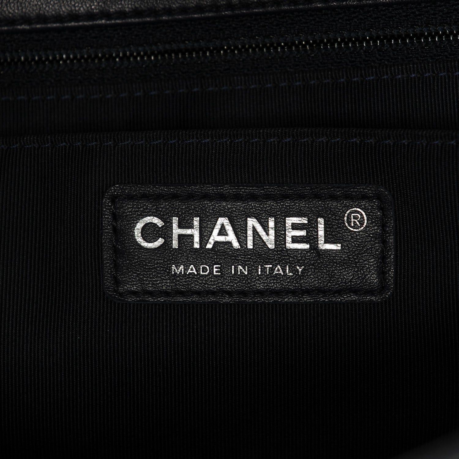 Chanel Calfskin Quilted Bi-Color Jumbo Flap Blue Black 6 of 7