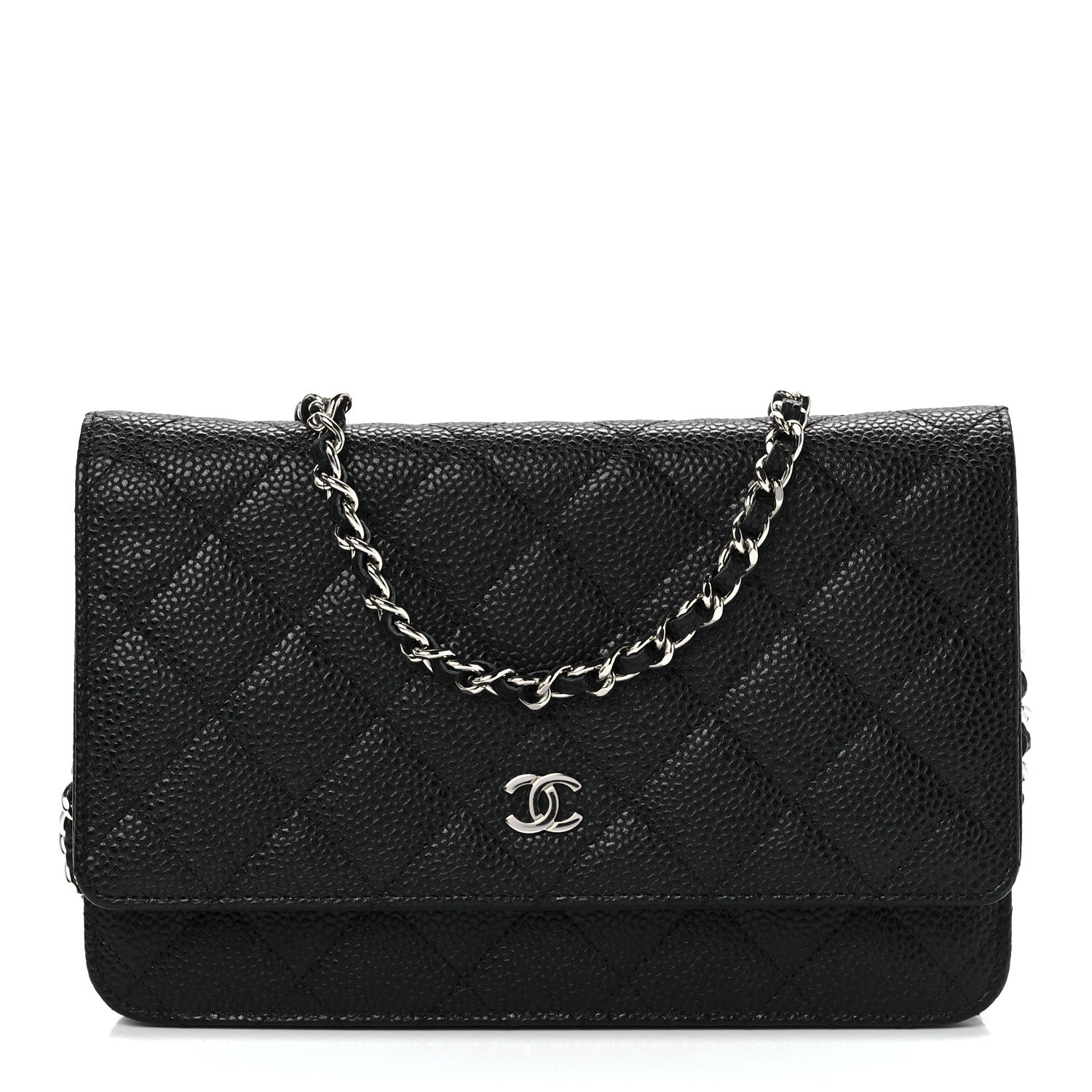Chanel Caviar Quilted Wallet On Chain WOC Black 1 of 11
