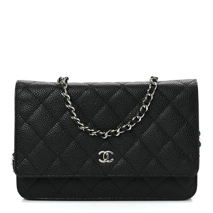 Chanel Caviar Quilted Wallet On Chain WOC Black 1 of 11