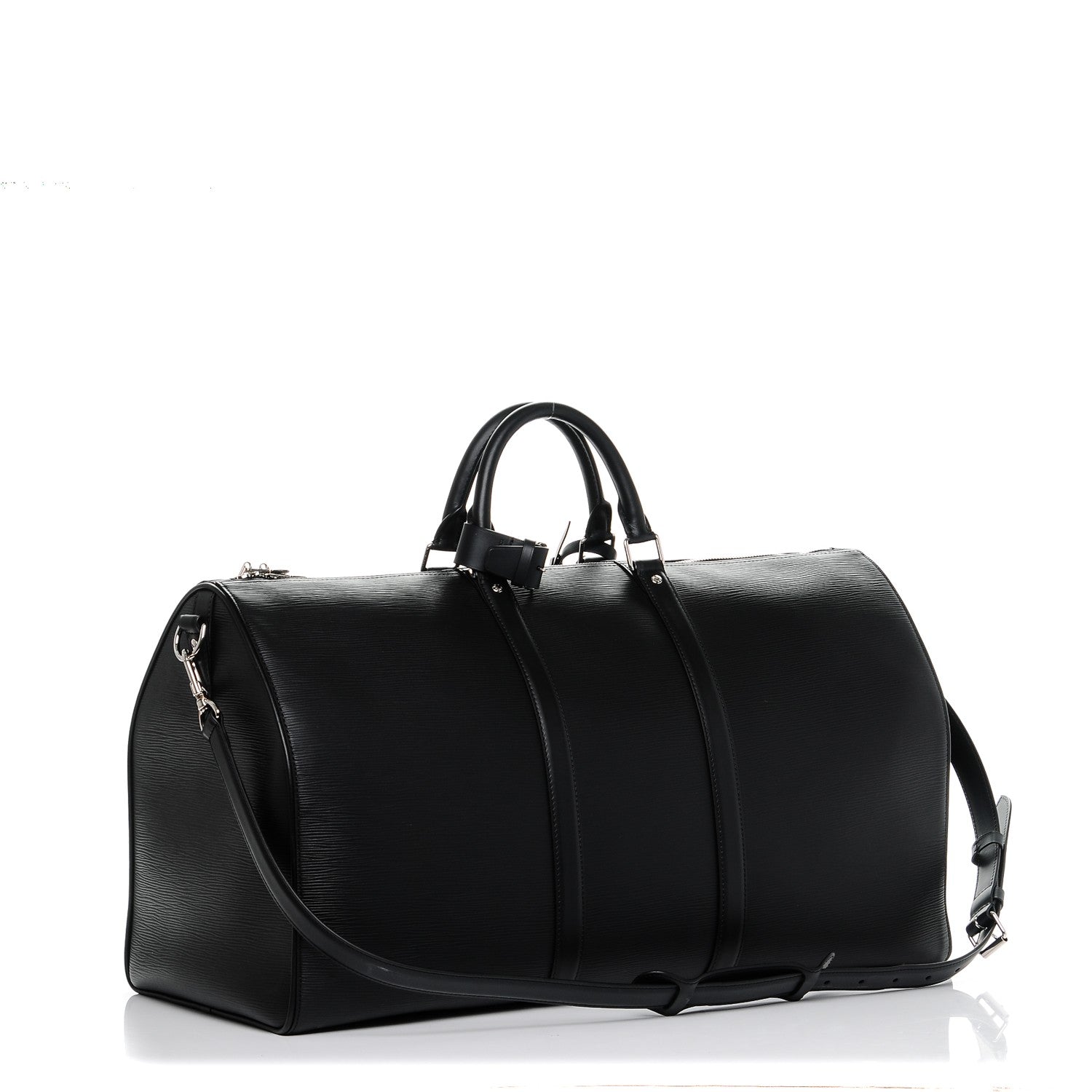 Louis Vuitton X SUPREME Epi Keepall Bandouliere 55 Black 3 of 8