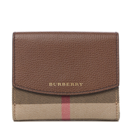 Burberry House Check Luna French Wallet Brown 1 of 5