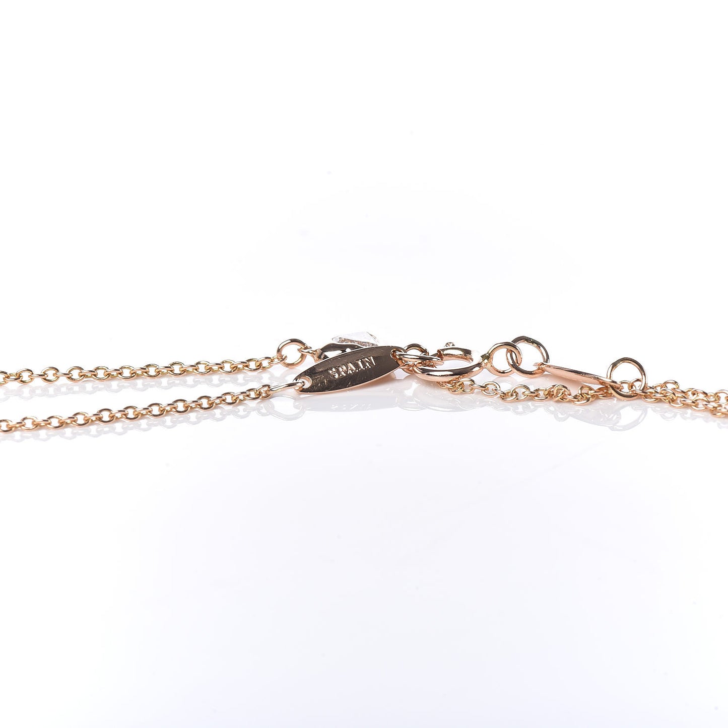18K Rose Gold Diamond Elsa Peretti Diamonds by the Yard Heart Bracelet