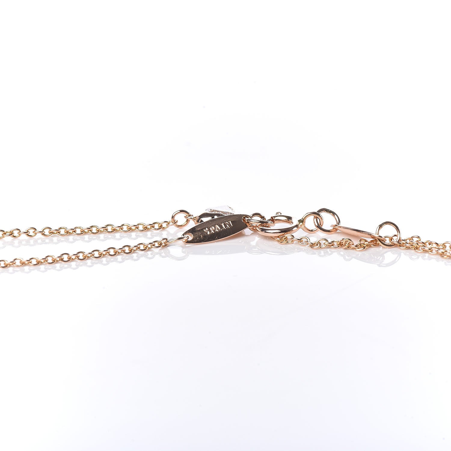 Tiffany 18K Rose Gold Diamond Elsa Peretti Diamonds by the Yard Heart Bracelet 5 of 7