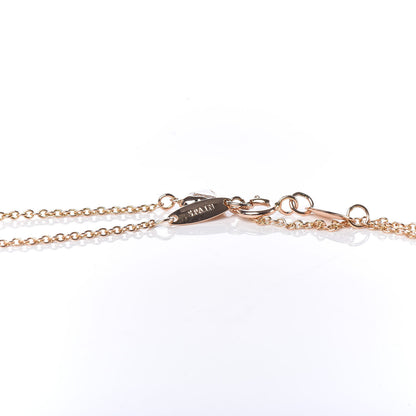 Tiffany 18K Rose Gold Diamond Elsa Peretti Diamonds by the Yard Heart Bracelet 5 of 7