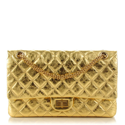 Chanel Aged Calfskin 2.55 Reissue 225 Flap Metallic Gold 1 of 8