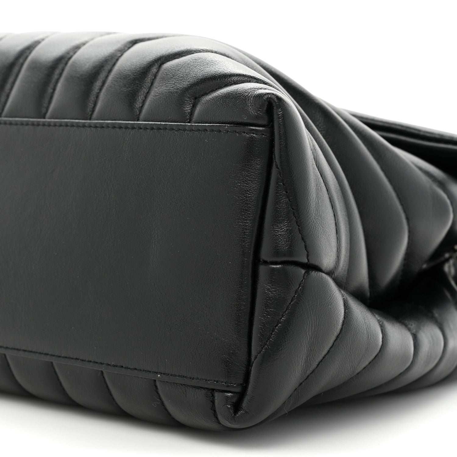 Saint Laurent Calfskin Y Quilted Monogram Medium Loulou Chain Satchel Black 10 of 15